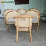 Ghế Gỗ Tần Bì Tựa Mây Mặt Nệm KingSofa KS-KH-010 (Ghế Ăn Nhà Hàng/ Ghế Phòng Khách/ Ghế Cà Phê) - Ảnh 7