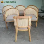 Ghế Gỗ Tần Bì Tựa Mây Mặt Nệm KingSofa KS-KH-010 (Ghế Ăn Nhà Hàng/ Ghế Phòng Khách/ Ghế Cà Phê) - Ảnh 8