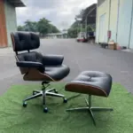 Ghế Giám Đốc Bọc Da Ốp Gỗ Cao Cấp KingSofa KS-GD035 (Có Đôn/ Không Đôn)