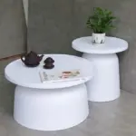 Bàn Trà Đôi Tròn Nhựa Đúc KS-HM-LH8056 (Bàn cafe/ Bàn Sofa) - Ảnh 4