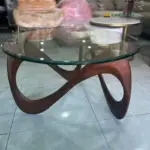 Bàn Trà Chân Gỗ Lượn Sóng Cao Cấp Kingsofa KS-TAP-BSF001 - Ảnh 7