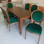 Bộ Bàn Ghế Ăn Louis Tân Cổ Điển 6 Ghế Gỗ Tần Bì KS-BG-0010 - Ảnh 5