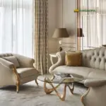 Bàn Trà Chân Gỗ Lượn Sóng Cao Cấp Kingsofa KS-TAP-BSF001 - Ảnh 3