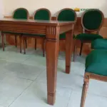 Bộ Bàn Ghế Ăn Louis Tân Cổ Điển 6 Ghế Gỗ Tần Bì KS-BG-0010 - Ảnh 6