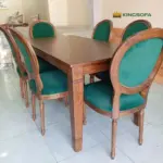 Bộ Bàn Ghế Ăn Louis Tân Cổ Điển 6 Ghế Gỗ Tần Bì KS-BG-0010 - Ảnh 2