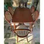 Bàn Ghế Ăn Gỗ Tự Nhiên Kingsofa KS-BG-0011 ( bộ bàn ghế ăn 4 ghế/ bộ bàn ăn 6 ghế/ bộ bàn ăn 8 ghế) - Ảnh 3