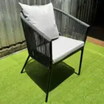 Ghế Cafe Sắt Sơn Tĩnh Điện Đan Dây Dù KS-TH-GS002