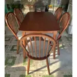 Bàn Ghế Ăn Gỗ Tự Nhiên Kingsofa KS-BG-0011 ( bộ bàn ghế ăn 4 ghế/ bộ bàn ăn 6 ghế/ bộ bàn ăn 8 ghế) - Ảnh 2