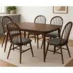 Bàn Ghế Ăn Gỗ Tự Nhiên Kingsofa KS-BG-0011 ( bộ bàn ghế ăn 4 ghế/ bộ bàn ăn 6 ghế/ bộ bàn ăn 8 ghế)