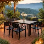 Bàn Ghế Sắt Sơn Tĩnh Điện Ngoài Trời KS-TH-0012 (Bàn/ Ghế/ Bộ 8 Ghế/ Bộ 10 Ghế)