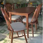 Bàn Ghế Ăn Gỗ Tự Nhiên Kingsofa KS-BG-0011 ( bộ bàn ghế ăn 4 ghế/ bộ bàn ăn 6 ghế/ bộ bàn ăn 8 ghế) - Ảnh 5