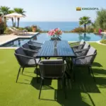 Bàn Ghế Sắt Sơn Tĩnh Điện Ngoài Trời KS-TH-0011 (Bàn/ Ghế/ Bộ 8 Ghế/ Bộ 10 Ghế) - Ảnh 3