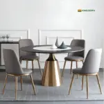 Bàn Tròn Xoay Mặt Đá Nhập Khẩu KS-BC06 - Ảnh 3