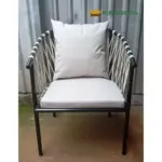 Ghế Cafe Sắt Sơn Tĩnh Điện Đan Dây Dù KS-TH-GS001 - Ảnh 4