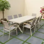 Bộ Bàn Ghế Nhôm Đúc Ngoài Trời KS-BN030-SV016 (Bộ 6 ghế)