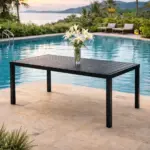 Bàn Ghế Sắt Sơn Tĩnh Điện Ngoài Trời KS-TH-0012 (Bàn/ Ghế/ Bộ 8 Ghế/ Bộ 10 Ghế) - Ảnh 2