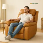 Ghế Sofa Thư Giãn Chỉnh Điện Bọc Da Bò KS-FD-R08 - Ảnh 3