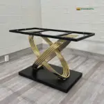 Bàn Ăn Mặt Đá Chân Inox Oval Chéo Nhập Khẩu KS-CB11 - Ảnh 7