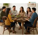 Bàn Ghế Ăn Gỗ Tự Nhiên Kingsofa KS-BG-0011 ( bộ bàn ghế ăn 4 ghế/ bộ bàn ăn 6 ghế/ bộ bàn ăn 8 ghế) - Ảnh 6