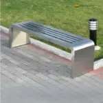 Ghế Công Viên Không Tựa Bằng Inox KS-PTFI - Ảnh 2