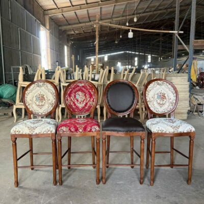 Ghế Bar Louis Tân Cổ Điển KingSofa KS-SK-BAR042