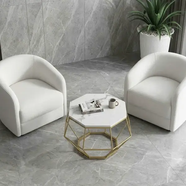 Ghế Sofa Đơn Da Trắng Hiện Đại KS-TG-30 (2) Ghế Sofa Đơn Da Trắng Hiện Đại KS-TG-30 (2)
