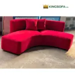 Ghế Sofa Góc Cong Đỏ Hiện Đại Cao Cấp KS-SF-LC006 - Ảnh 2