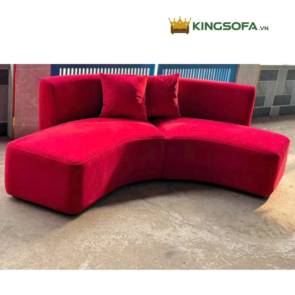 Ghế Sofa Góc Cong Đỏ Hiện Đại Cao Cấp KS-SF-LC006 (2) Ghe Sofa Goc Cong Do Hien Dai Cao Cap KS SF LC006 2