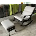Ghế Thư Giãn Bập Bênh Khung Gỗ Kèm Đôn Gác Chân KS-TG-29 - Ảnh 2