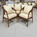Sofa Đơn Cafe Gỗ Tần Bì Bọc Nệm KS-GF-13025 I Kingsofa.vn