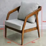 Sofa Đơn Cafe Gỗ Tần Bì Bọc Nệm KS-GF-13025 I Kingsofa.vn - Ảnh 2